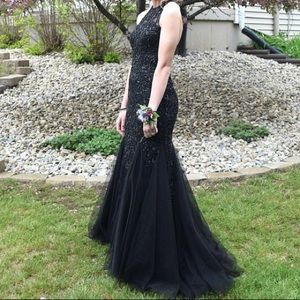 Sherri Hill Long Beaded Dress